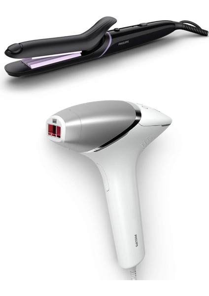 BRI940/00 Hair Removal Carded Lazer Epilasyon + Philips BHH808/00 Saç Şekillendirici Set