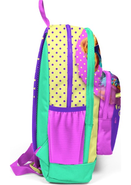 Kids Sarı Pembe Sevimli Köpek Desenli Okul Sırt Çantası 23752