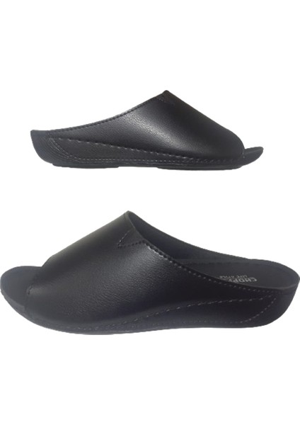 Kadın Siyah Ortopedik Taban Günlük Şık Terlik CHPR857-74
