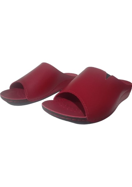Kadın Kırmızı Ortopedik Taban Günlük Şık Terlik CHPR857-74 fiyatları