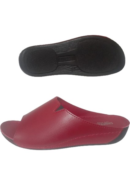 Kadın Kırmızı Ortopedik Taban Günlük Şık Terlik CHPR857-74 fırsatları