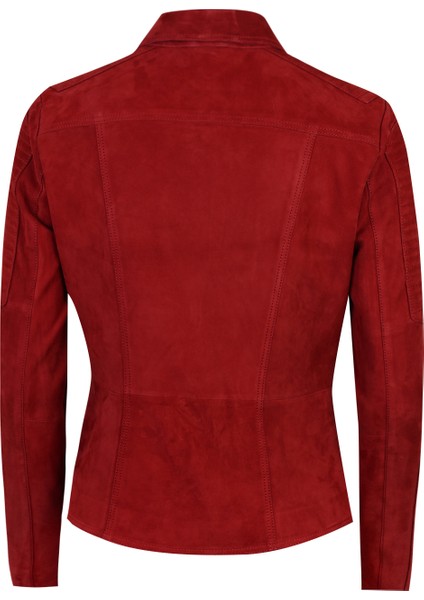 Akadia Kırmızı Kadın Süet Deri Ceket fiyatları