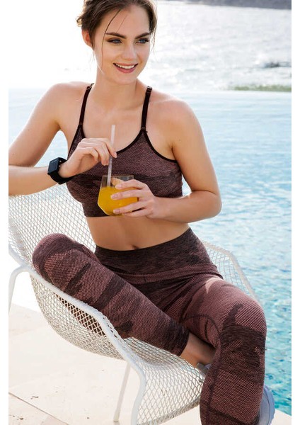 Dikişsiz Kamuflaj Tayt S214