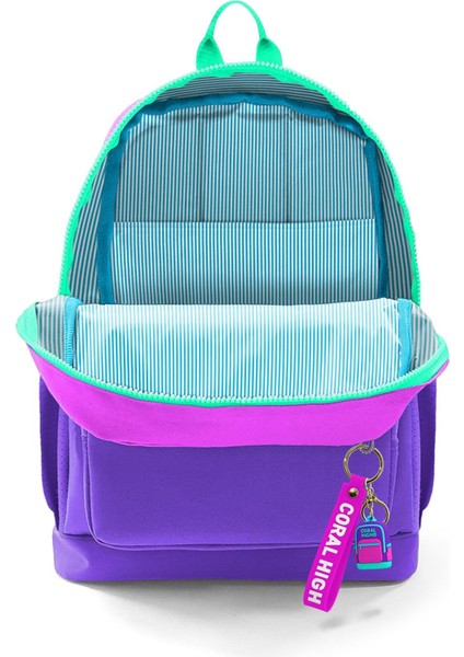 Kids Pembe Mor Renk Geçişli Okul Sırt Çantası 23762 fırsatları