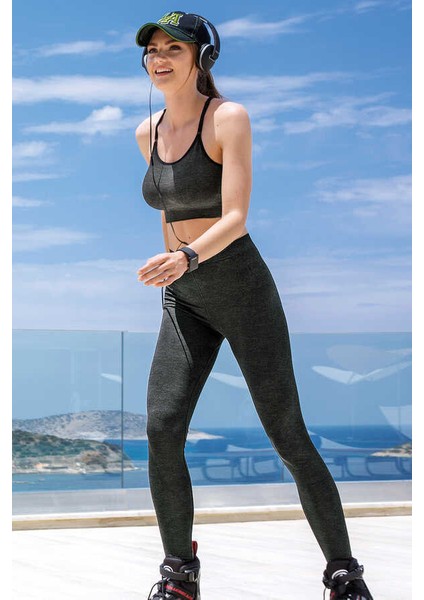 Dikişsiz Kamuflaj Tayt S214