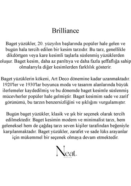 Brilliance Kadın Çelik Yüzük