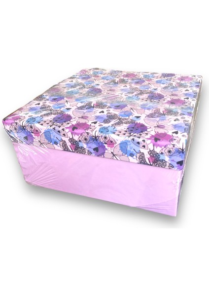 Eco Random Kare Hediye Kutusu 25 x 25 x 12 cm