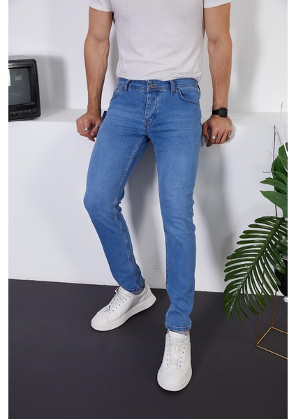 Erkek Likralı Slim Fit Kot/jeans Pantolon fırsatları
