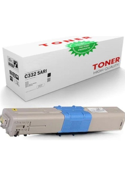 Oki C332 / MC363 Uyumlu Muadil Toner Sarı