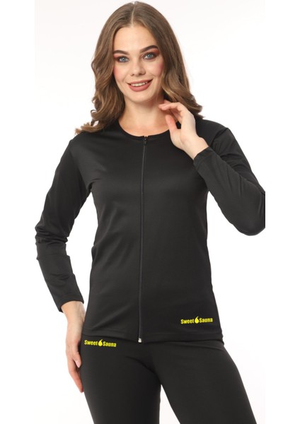 Fermuarlı Uzun Kollu Üst ve Tayt Termal Kadın Ikili Set modelleri