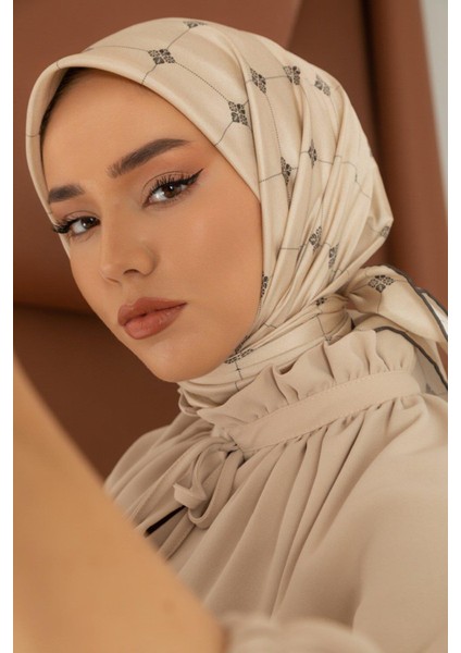 Twill Ipek Eşarp - 11392-30 Taş Haki