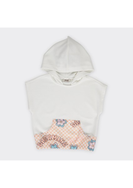 Desenli Kanguru Cepli Kapüşonlu Sweatshirt fiyatları