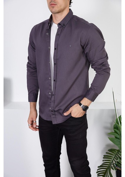 Erkek Slim Fit Kot Gömlek fırsatları