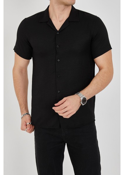 Erkek Slim Fit Polycotton Kısa Kol Gömlek fiyatları