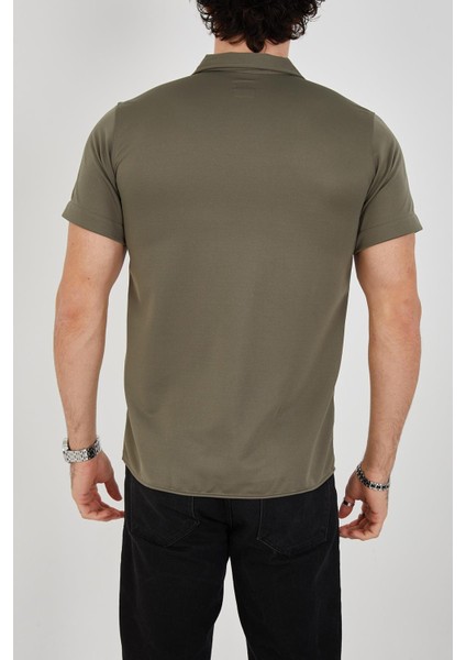 Erkek Slim Fit Polycotton Kısa Kol Gömlek indirimleri