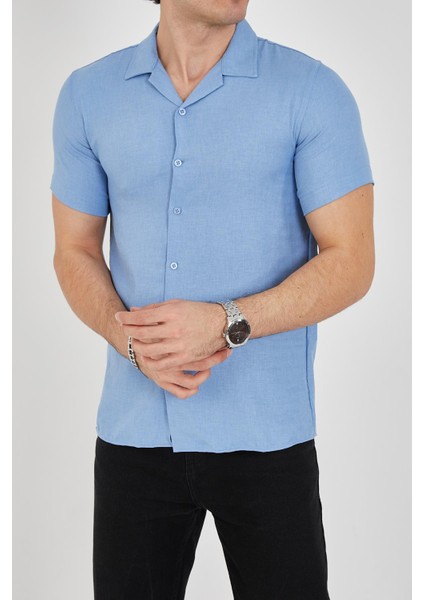 Erkek Slim Fit Polycotton Kısa Kol Gömlek fiyatları