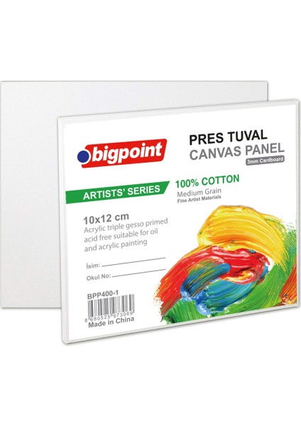 Artists' Pres Tuval 10X12CM x 5'li Paket