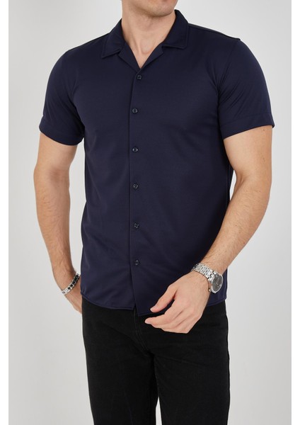 Erkek Slim Fit Polycotton Kısa Kol Gömlek fiyatları