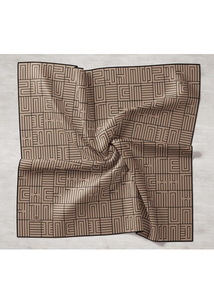 Twill Ipek Eşarp - 11390-04 Vizon