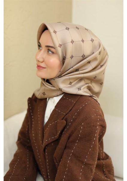 Twill Ipek Eşarp - 11392-13 Vizon Kahve fiyatları