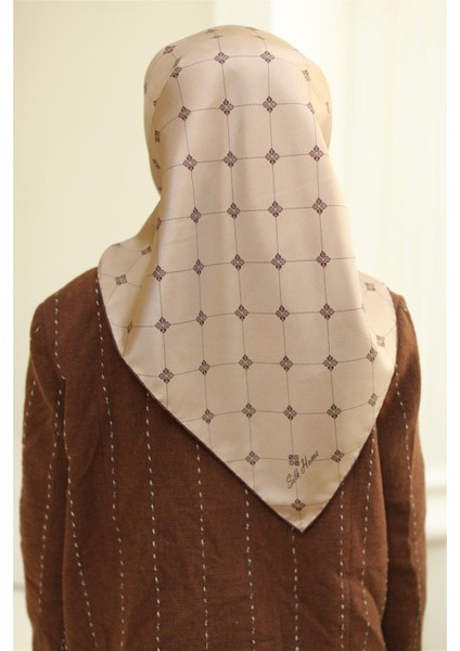 Twill Ipek Eşarp - 11392-13 Vizon Kahve modelleri