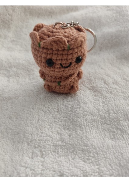 Trendo Gurumi Amigurumi Oyuncak Agaç Adam Anahtarlık 1 Adet (Ağaç Adam-6 Cm)