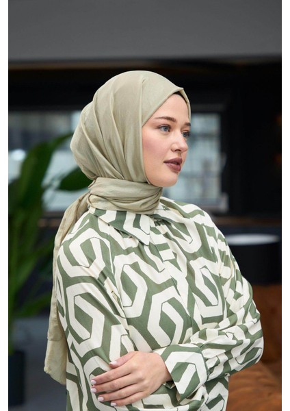 Düz Desen Vual Şal Çağla Yeşil Vual Ipek Şal - 9800-04 modelleri