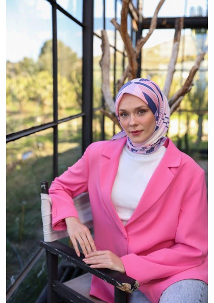 Boheme Collection Soft Eşarp Menekşe Pembe 1174-13