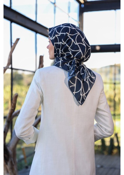 Boheme Collection Soft Eşarp Ekru Siyah 1175-03