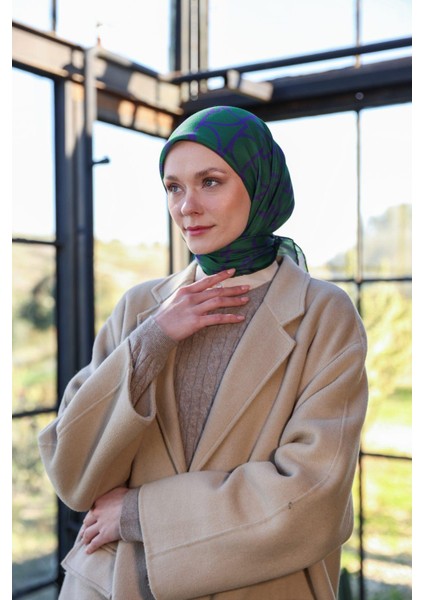 Boheme Collection Soft Eşarp Koyu Yeşil 1175-09