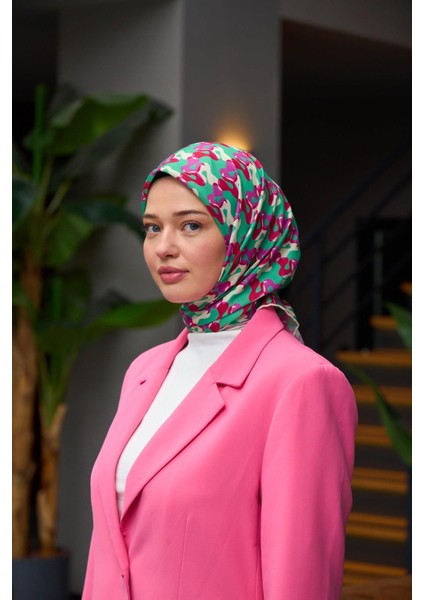 Harmony Collection Soft Eşarp Yosun Yeşil Kiraz 1178-07