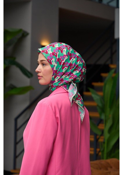 Harmony Collection Soft Eşarp Yosun Yeşil Kiraz 1178-07