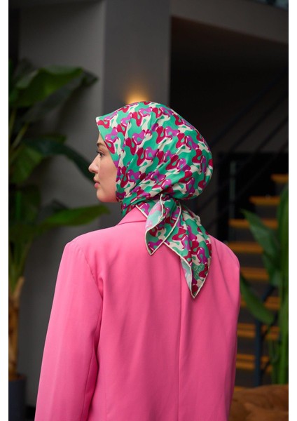 Harmony Collection Soft Eşarp Yosun Yeşil Kiraz 1178-07