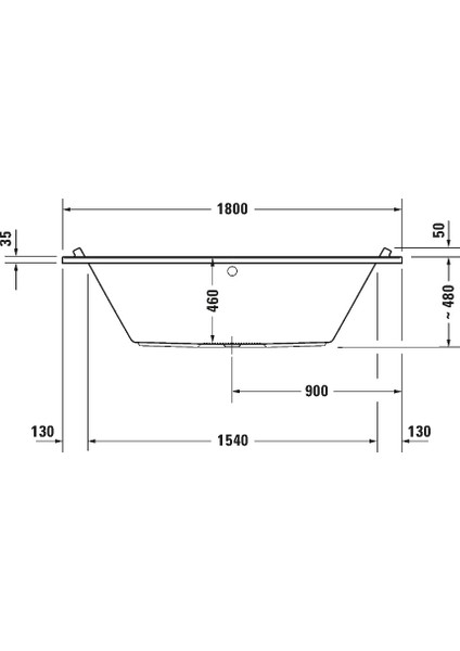 Küvet Starck Masajlı Hava Sistemli 180X80 ( Panel ve Sifon Dahil ) modelleri