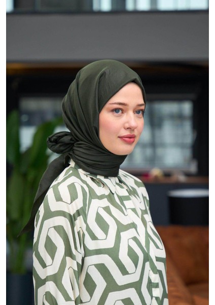 Düz Desen Vual Şal Haki Vual Ipek Şal - 9800-01 fiyatları