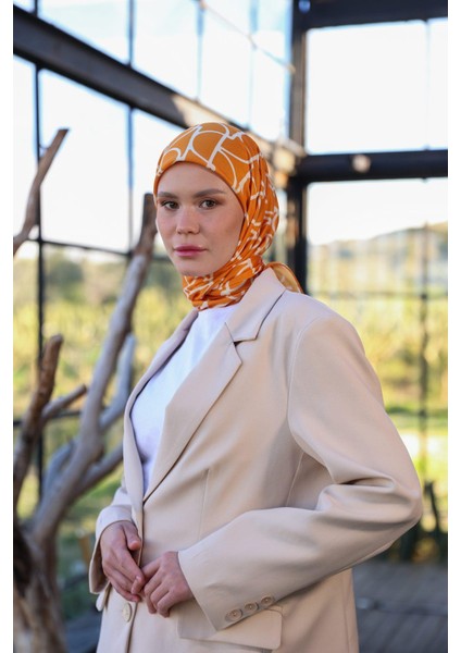 Boheme Collection Soft Eşarp Turuncu 1175-04
