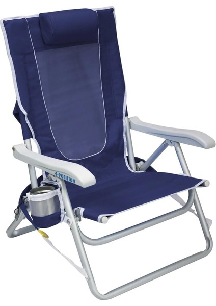 Gci Backpack Beach Chair 4 Kademeli Katlanır Kamp Sandalyesi