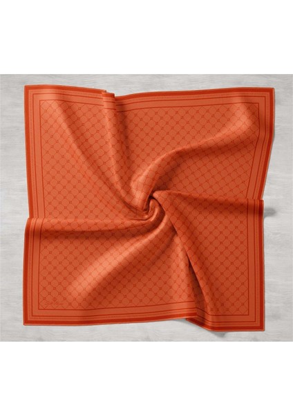 Twill Ipek Eşarp - 11393-31 Kiremit