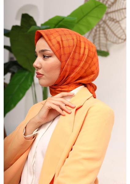 Twill Ipek Eşarp - 11393-31 Kiremit indirimleri