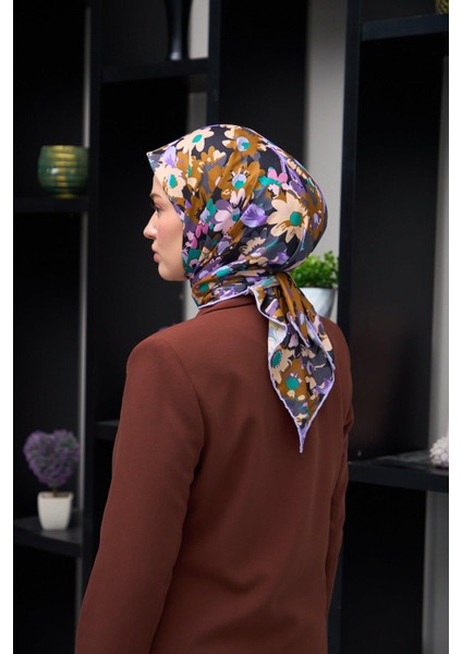 Harmony Collection Soft Eşarp Siyah Bakır 1179-08