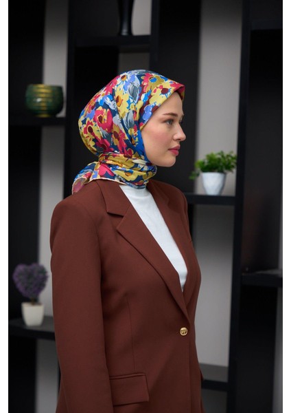 Harmony Collection Soft Eşarp Kırmızı Hardal 1179-12