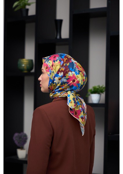 Harmony Collection Soft Eşarp Kırmızı Hardal 1179-12