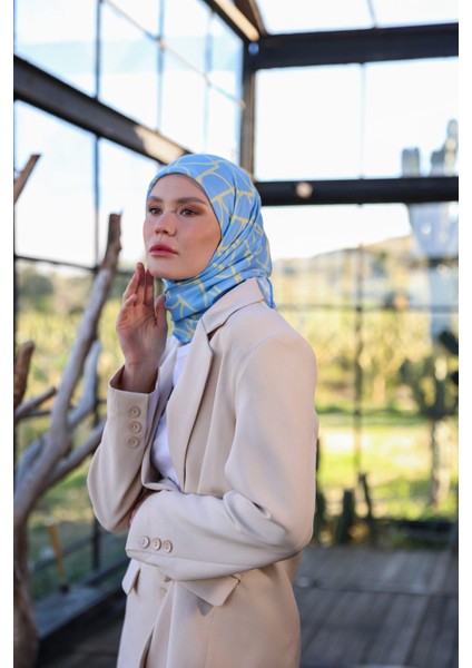 Boheme Collection Soft Eşarp Mavi 1175-02