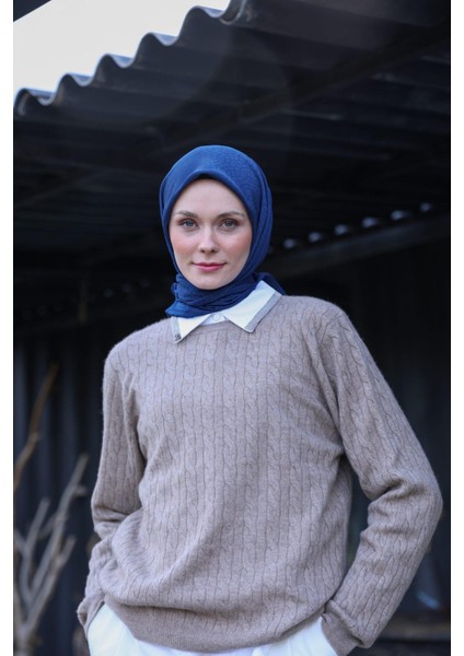 Celina Jakar Eşarp Lacivert 9902-08