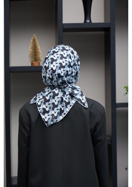 Harmony Collection Soft Eşarp Siyah Gümüş 1178-09