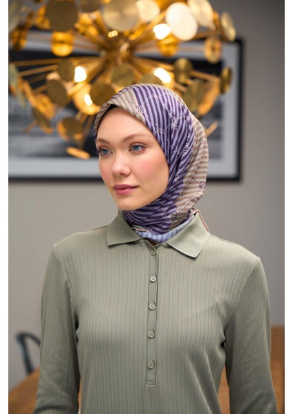 Harmony Collection Soft Eşarp Füme Mor 1176-03