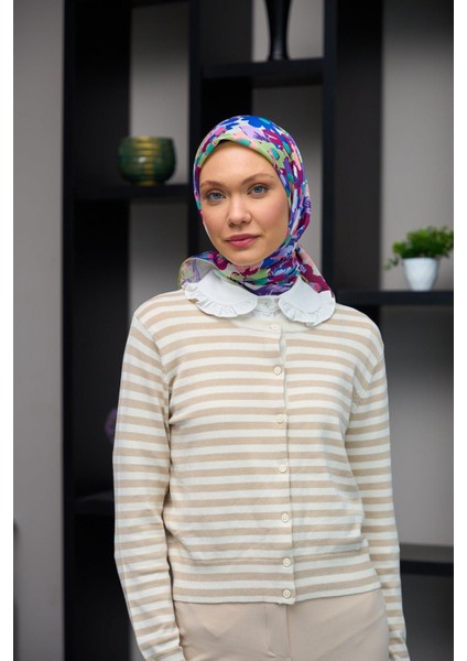 Harmony Collection Soft Eşarp Yosun Yeşili Kiraz 1179-13