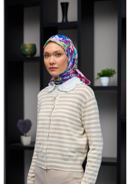 Harmony Collection Soft Eşarp Yosun Yeşili Kiraz 1179-13