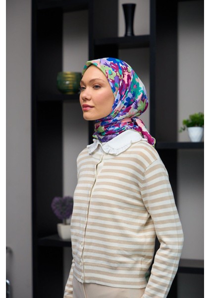 Harmony Collection Soft Eşarp Yosun Yeşili Kiraz 1179-13
