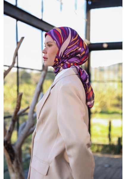 Poncy Desen Soft Eşarp Mor 1169-11 fiyatları